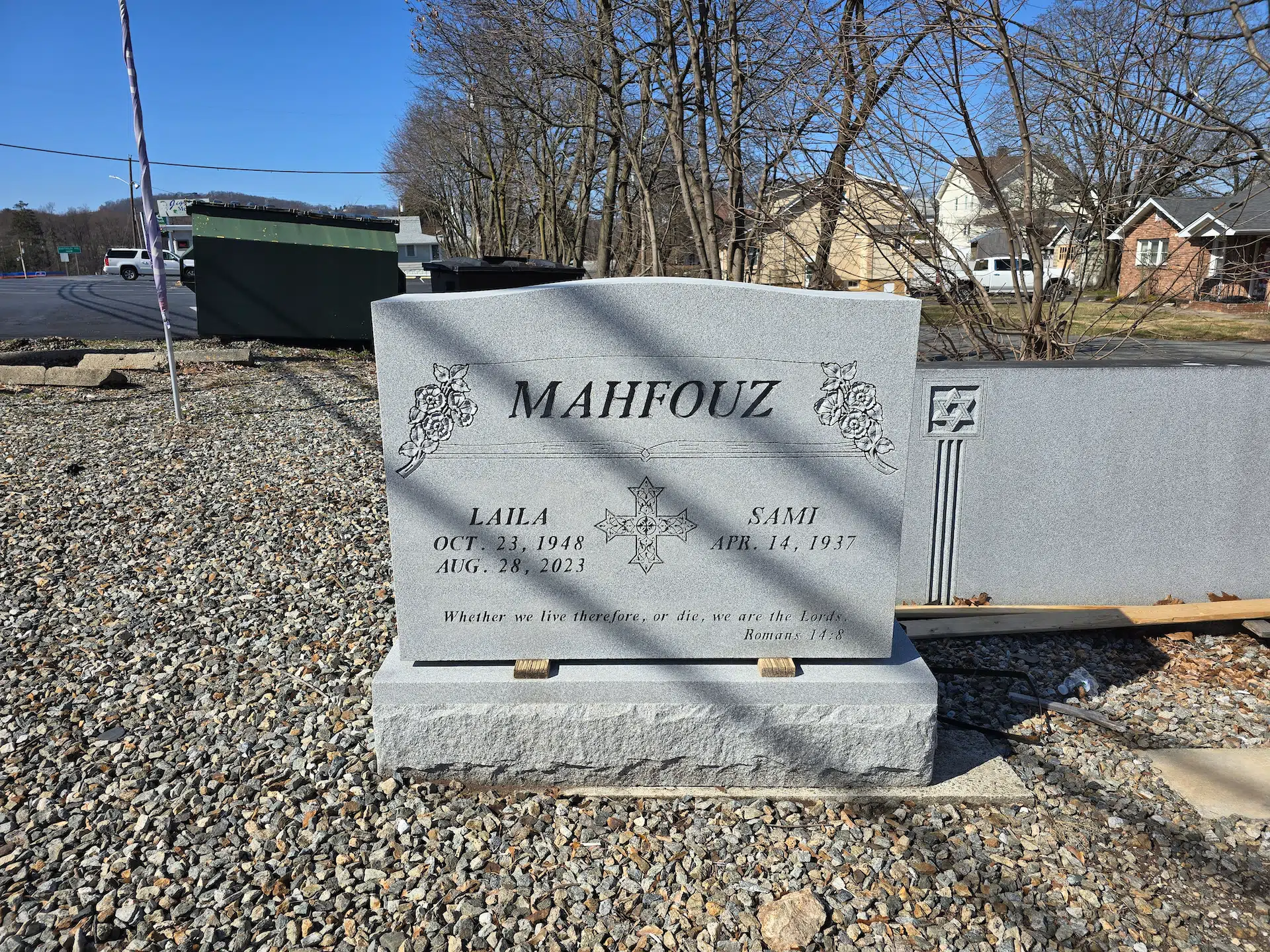 Bronze Headstone hand-carved by Bronze Memorials in NJ — image 1