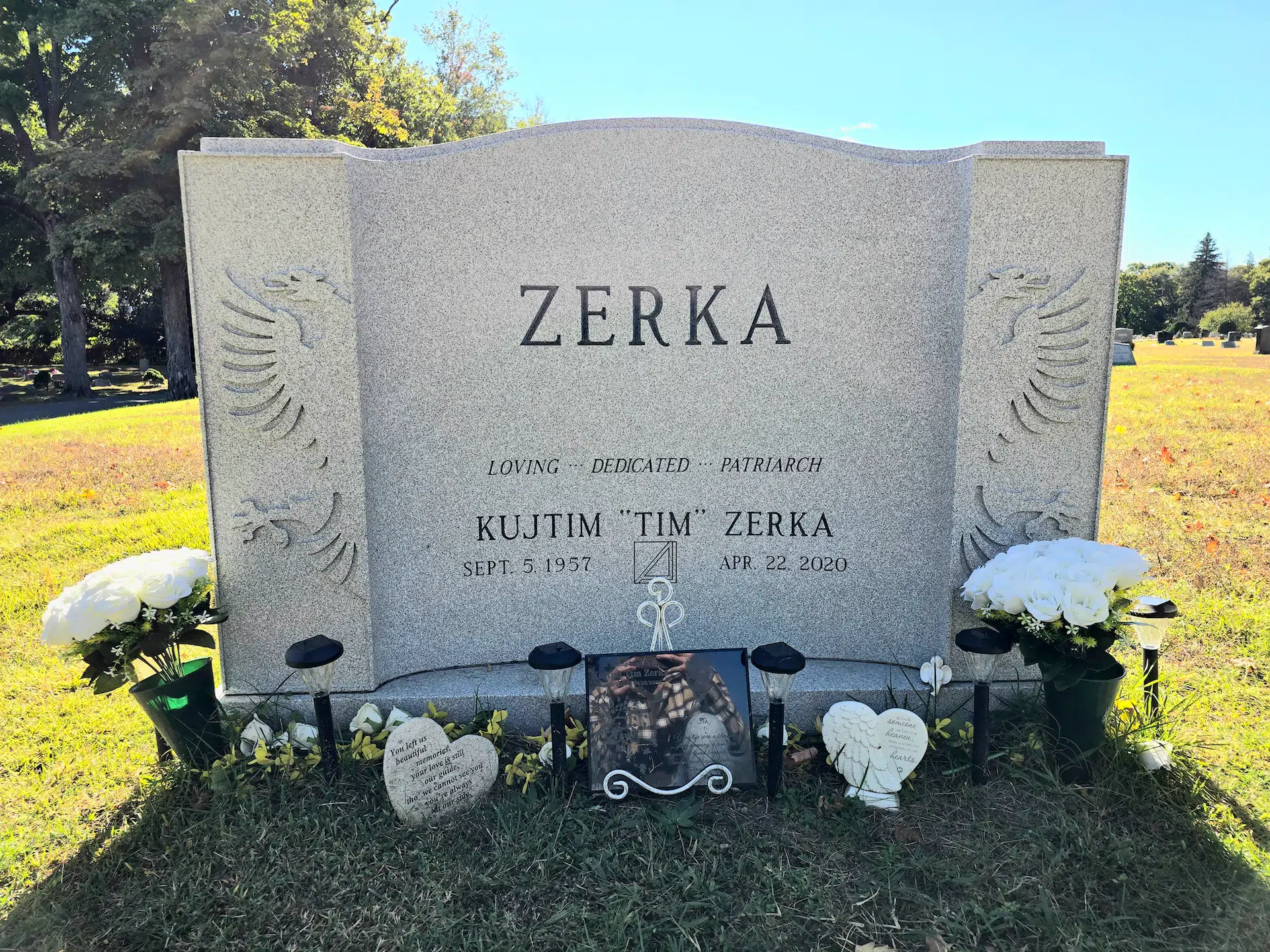 Bronze Headstone hand-carved by Bronze Memorials in NJ — image 4