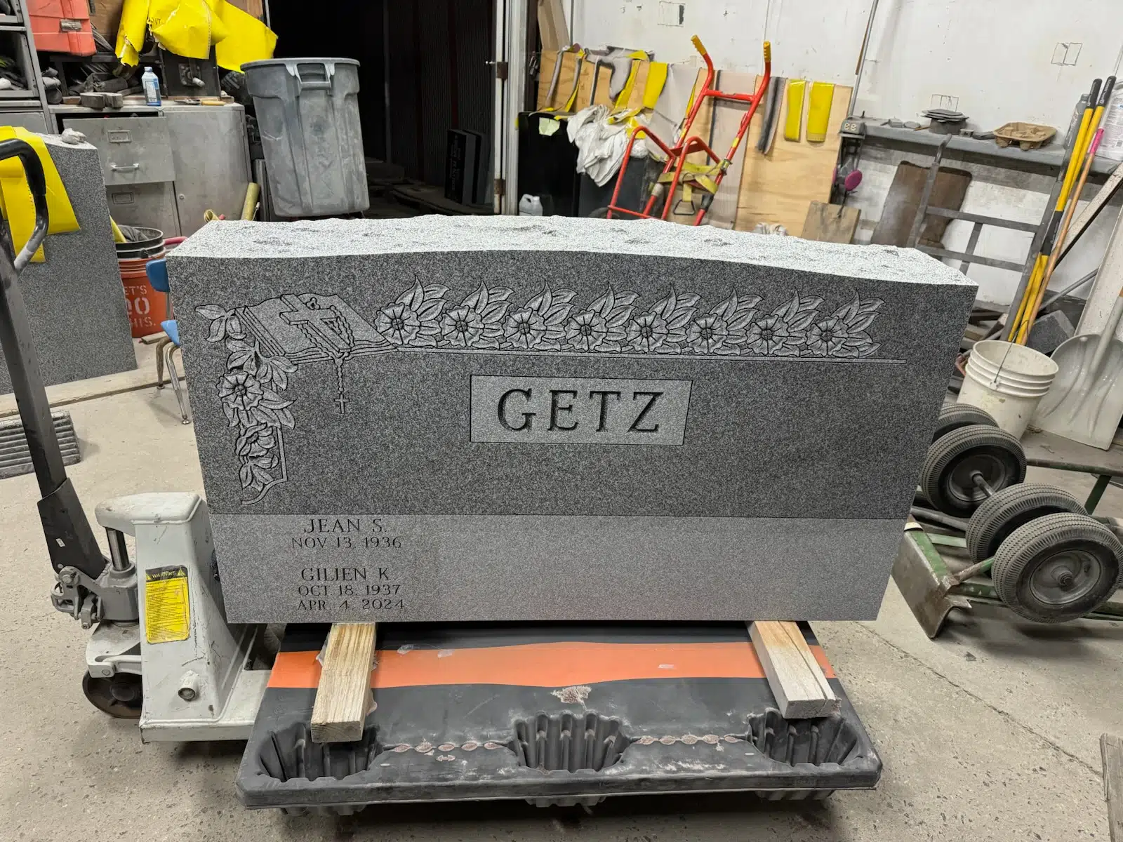 Bronze Headstone hand-carved by Bronze Memorials in NJ — image 5